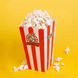 popcorndoosjes bedrukken, popcorndozen met bedrukken, popcorndoosjes drukken met logo, popcorn dozen bedrukt