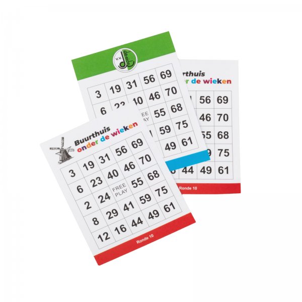 Bingokaarten drukken, bingokaart met opdruk, bingovellen drukken, bingokaarten bedrukken, bedrukte bingokaarten