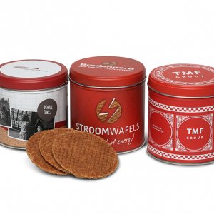 stroopwafelblikken bedrukken, stroopwafelblikken drukken, bedrukte stroopwafel, snoepblikken bedrukken