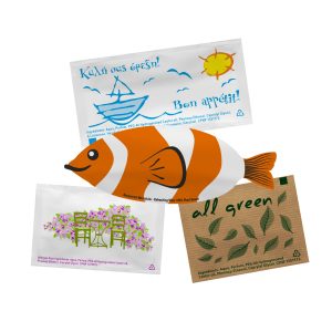 Verfrissingsdoekjes-bedrukken,-vis-vorm-reinigingsdoekjes-bedrukken,-vochtige-doekjes-bedrukken,-doekjes-in-vis-vorm-bedrukken