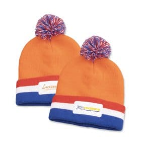 oranje mutsen bedrukken, wk mutsen bedrukken, ek mutsen bedrukken, nieuwjaarsduik mutsen bedrukken, rood wit blauwe mutsen bedrukken, oranje muts bedrukt