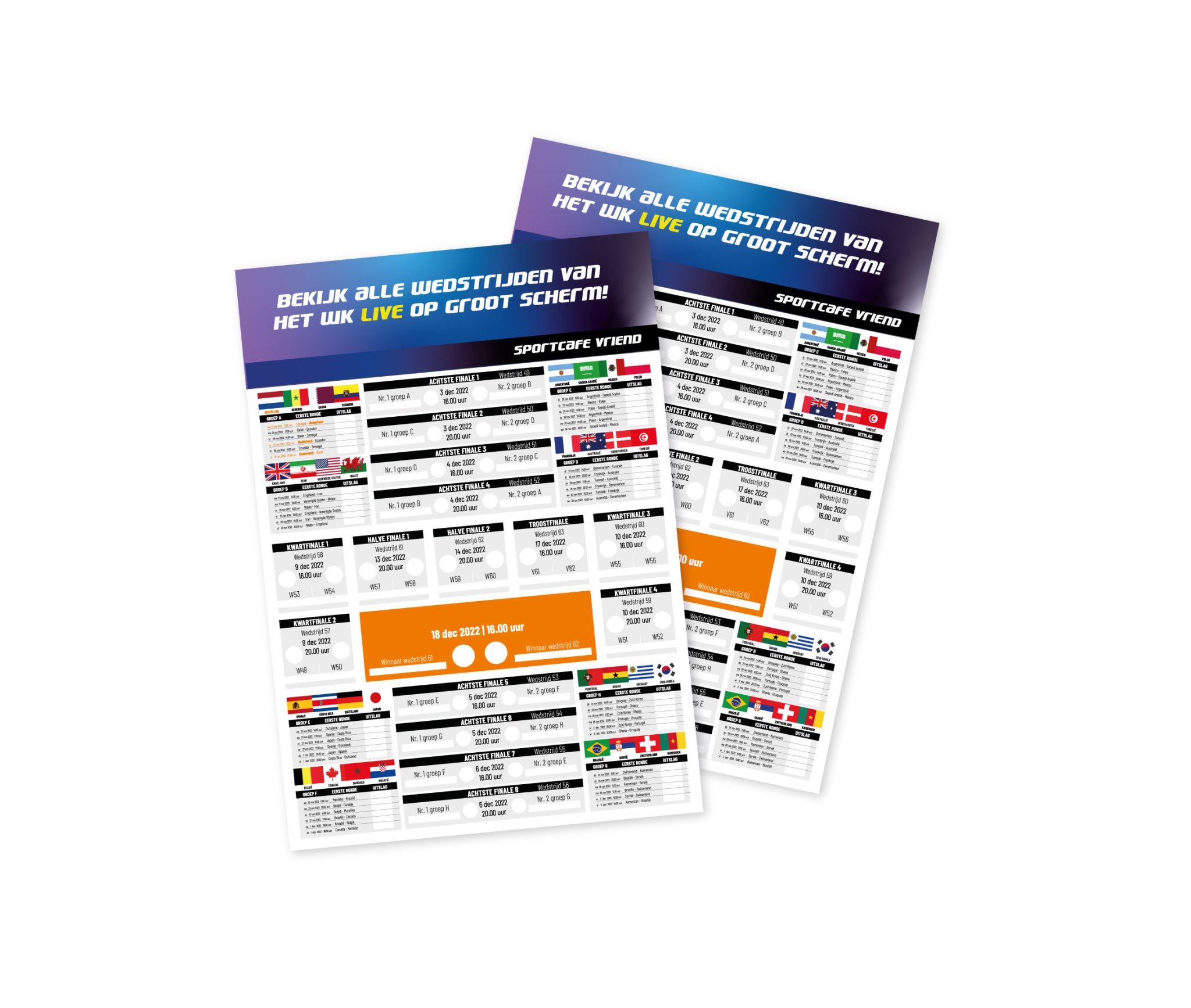 EK 2024 schema posters drukken Vanaf 25 stuks snel geleverd