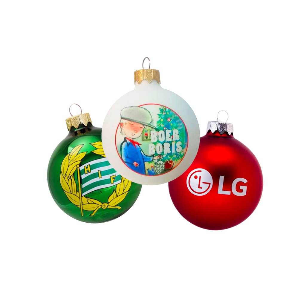 Glazen kerstballen bedrukken Van 1 kleur tot fullcolor snel!