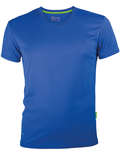 Duurzame sportshirts bedrukken, Blauwe gerecyclede sportshirts bedrukken