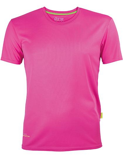 Duurzame sportshirts bedrukken, roze gerecyclede sportshirts bedrukken