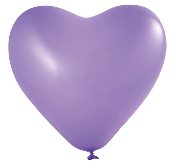 Hartjes ballonnen bedrukken, bedrukte hartjes ballon, hartvormige ballon bedrukken Lila