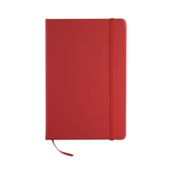 Rood notitieboek bedrukken