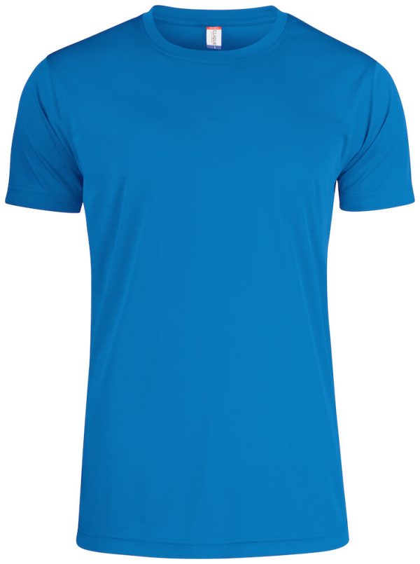 RoyalBlue Clique sportshirts bedrukken, Clique shirt bedrukt, Clique sportshirts met print