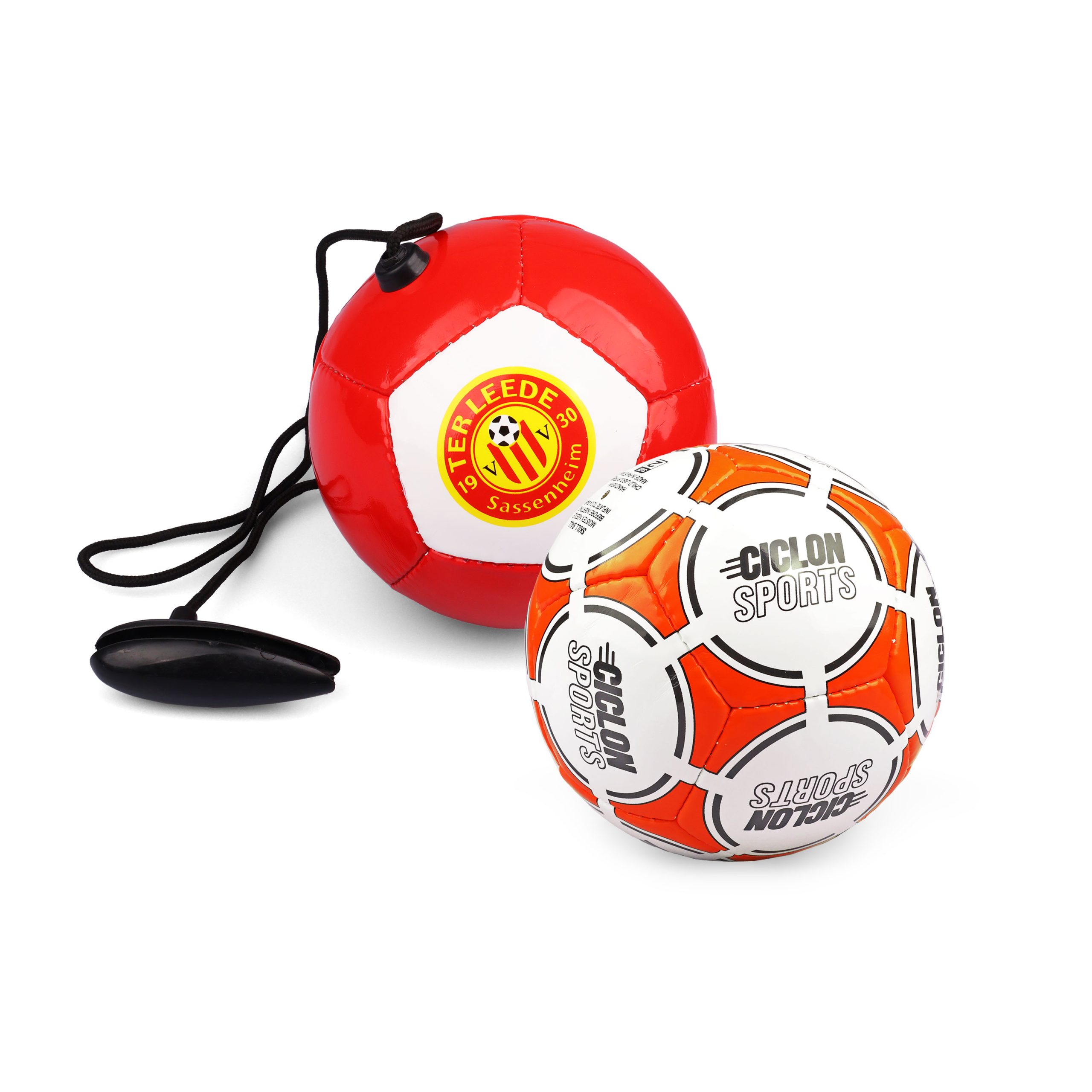 Mini-voetballen-bedrukken,-mini-skill-bal-bedrukken,-mini-bal-met-koord-bedrukken