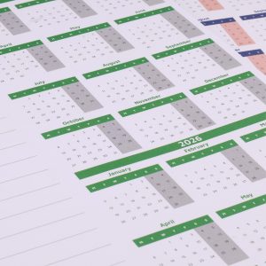 Kalender-onderleggers-bedrukken,-kalender-bureaukalenders-drukken