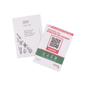 Papier-met-groente-zaadjes-drukken,-bloemenzaad-flyers-drukken