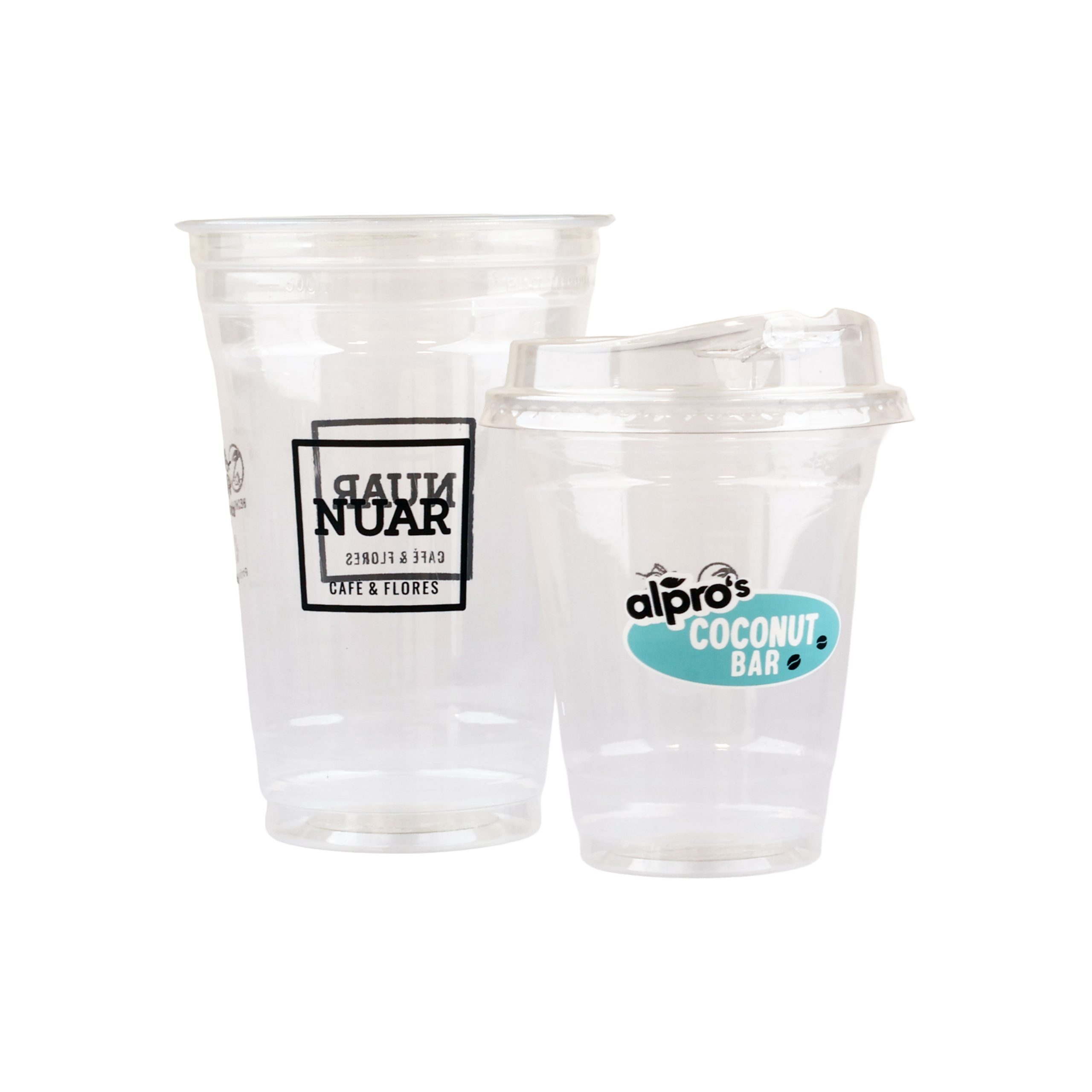 Plastic cups met logo, plastic bekers bedrukken met logo, premium hoge kwaliteit bubble tea cups drukken